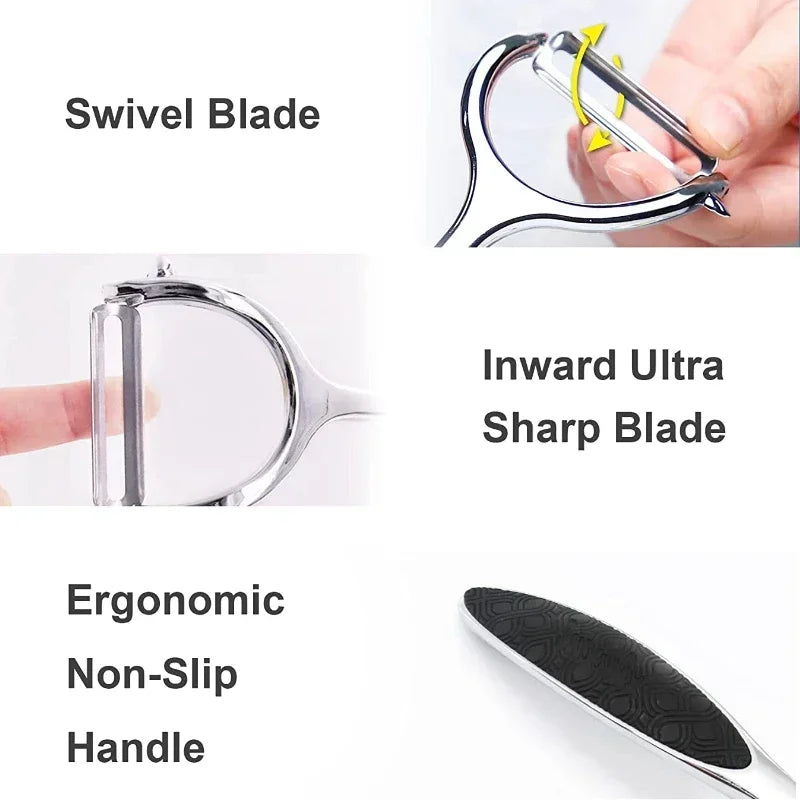 Stainless Steel Vegetable Peeler Multi-Function Fruit & Potato Peeler for Kitchen Use