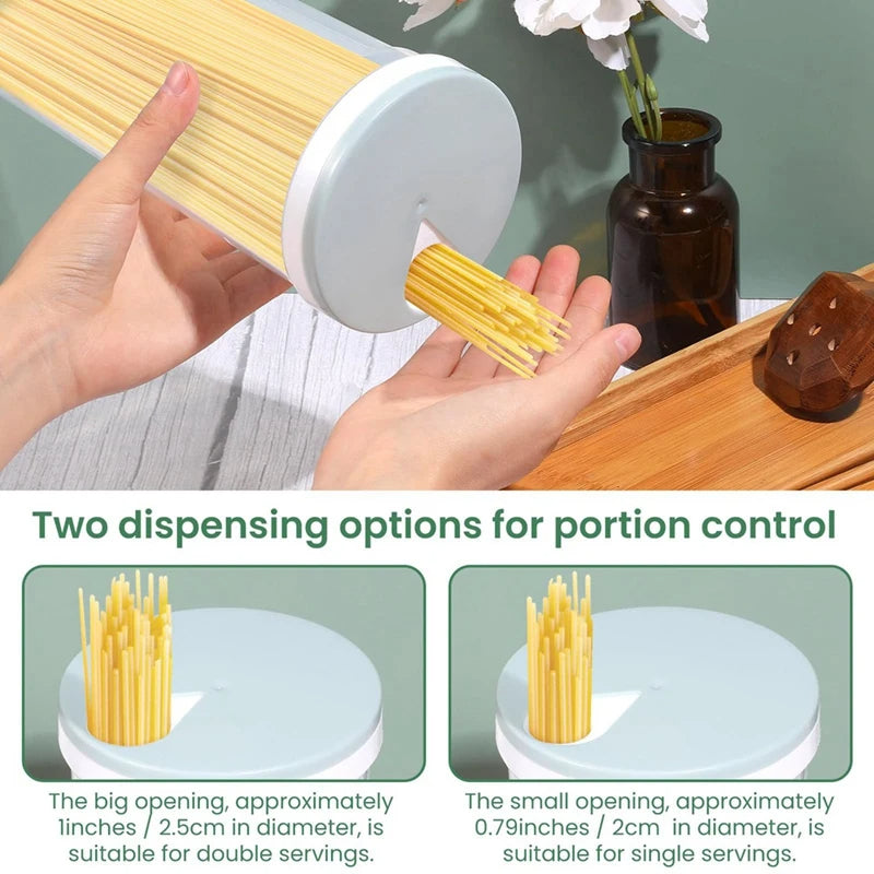 1PC Spaghetti & Noodle Storage Container Food-Grade Plastic Canister with Locking Lid
