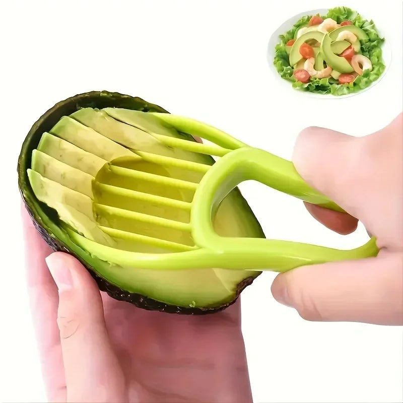 3-in-1 Avocado Slicer Tool Multifunctional Cutter, Pitter & Scoop for Home, Kitchen & Camping