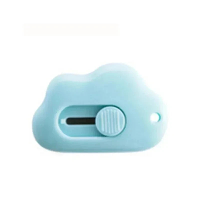 Mini Kawaii Cloud Utility Knife Portable Paper Cutter for Students & Office Use
