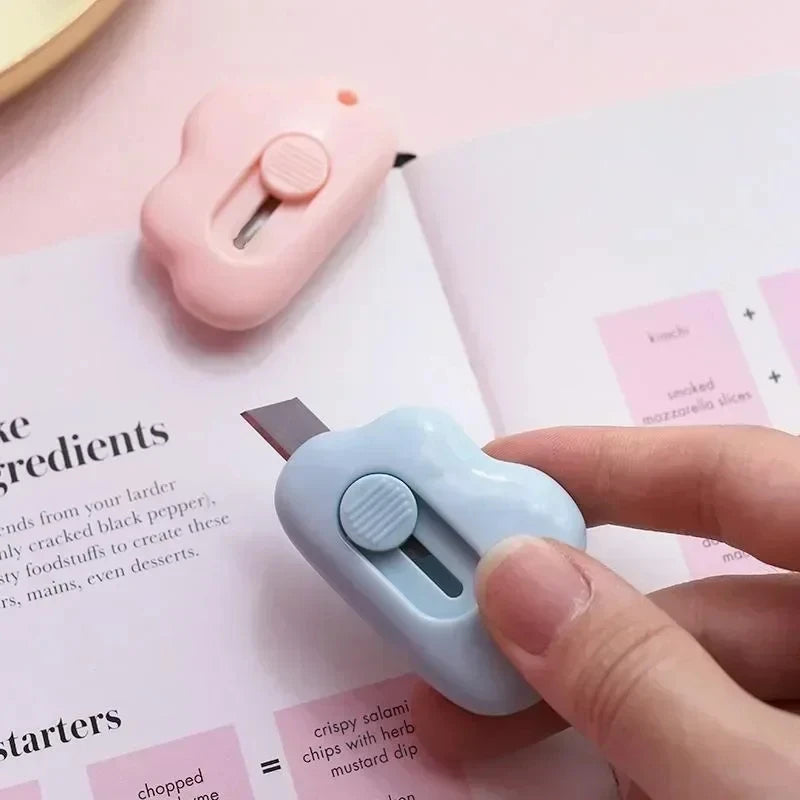Mini Kawaii Cloud Utility Knife Portable Paper Cutter for Students & Office Use