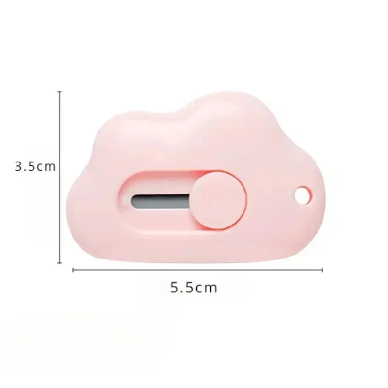 Mini Kawaii Cloud Utility Knife Portable Paper Cutter for Students & Office Use