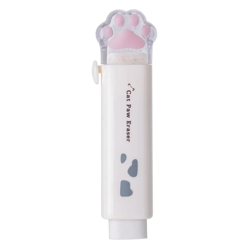 Kawaii Cat Retractable Eraser Cute Korean Stationery for School & Office