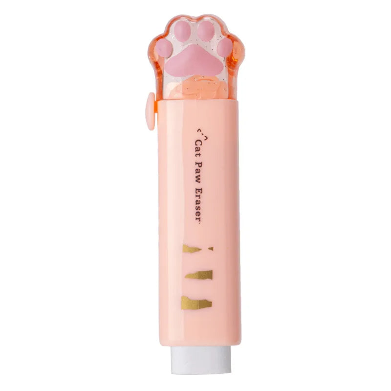 Kawaii Cat Retractable Eraser Cute Korean Stationery for School & Office