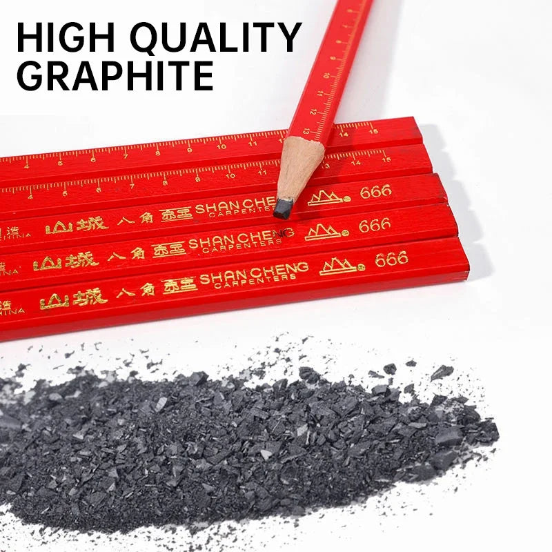 10Pcs Professional Thick Core Pencil Set Art, DIY, & Carpenter Drawing Supplies