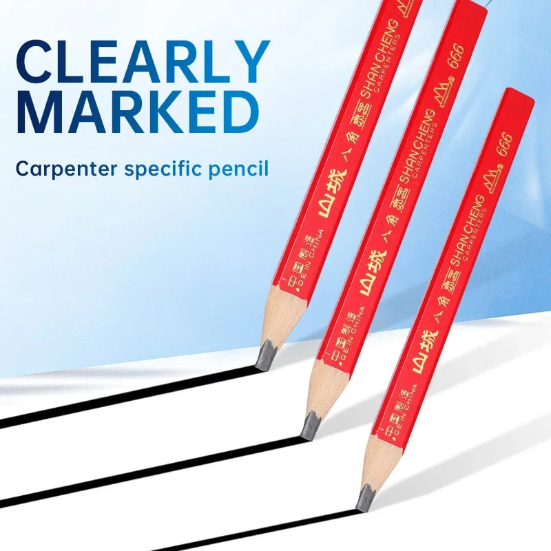 10Pcs Professional Thick Core Pencil Set Art, DIY, & Carpenter Drawing Supplies