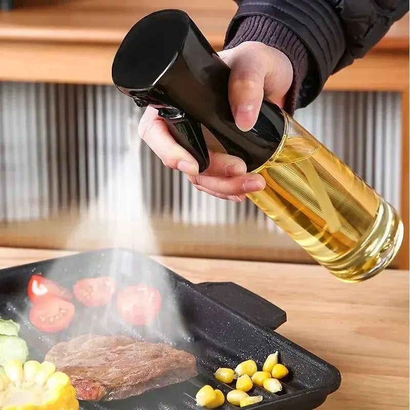 200ml Oil Spray Bottle for Cooking Refillable Olive Oil Sprayer for BBQ, Kitchen, and Picnic Use