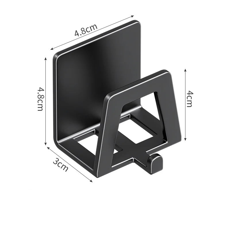 Stainless Steel Self-Adhesive Sponge Holder Wall-Mounted Sink Rack for Drying & Organizing Kitchen Sponges