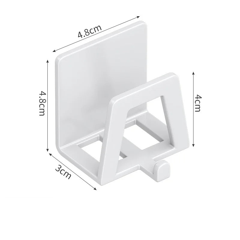Stainless Steel Self-Adhesive Sponge Holder Wall-Mounted Sink Rack for Drying & Organizing Kitchen Sponges