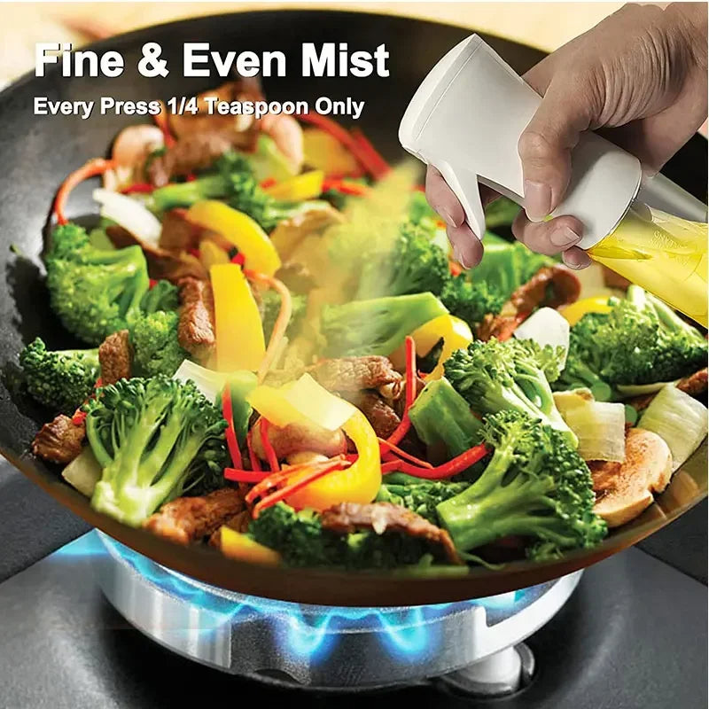 200ml Oil Spray Bottle – Plastic Mist Dispenser for Cooking, BBQ & Camping Refillable Kitchen Oil Sprayer for Home Use
