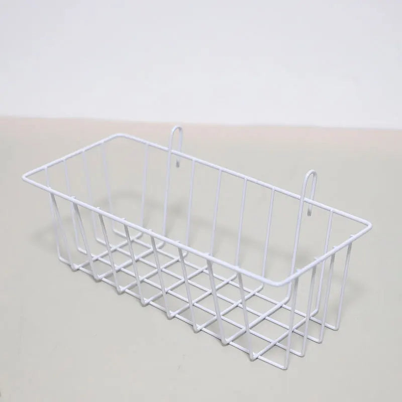Multifunctional Wall-Mount Grid Panel Basket DIY Hanging Rack for Kitchen, Bathroom & Home Decor| Art & Storage Display Organizer