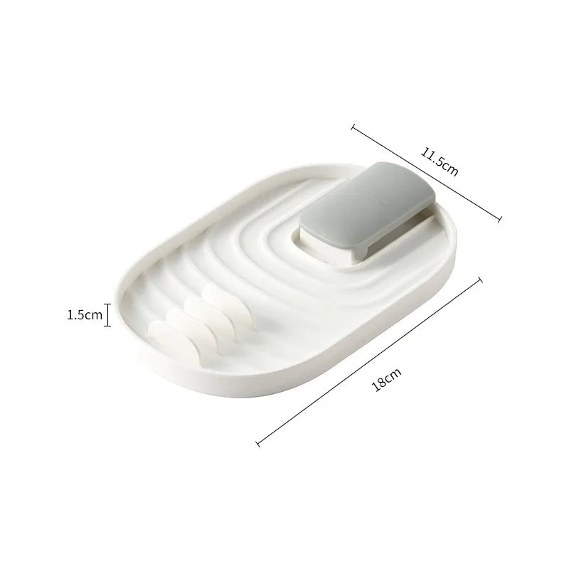 Plastic Spoon Holder – Heat-Resistant Utensil Rest for Kitchen Cooking Tools Non-Slip Storage Shelf for Spoons & Utensils