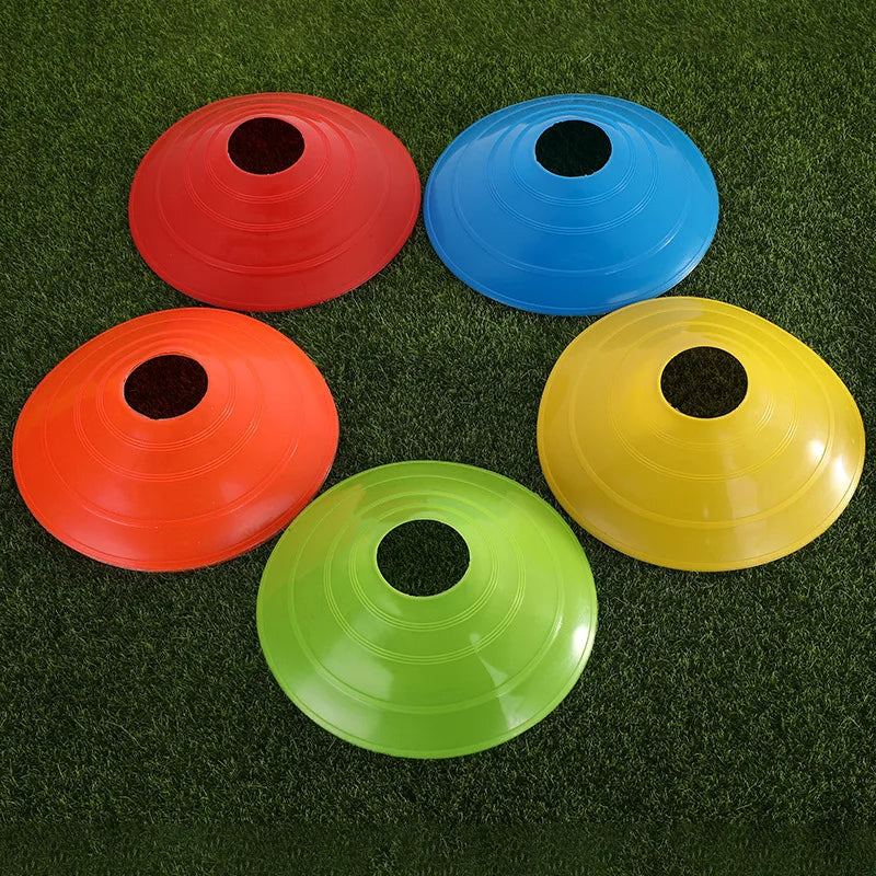 10PCS Soccer Training Cones Set with Stand Agility Disc Markers for Football, Multi-Sport Practice & Drills