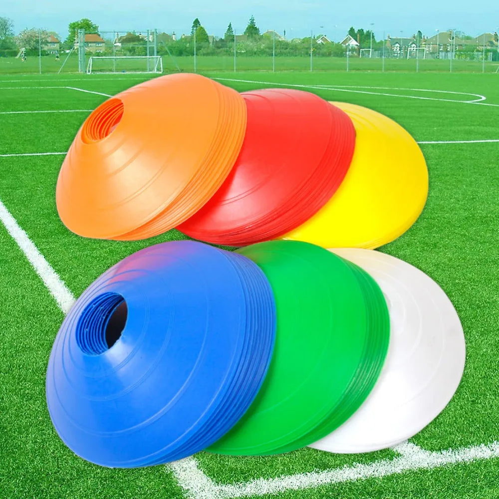10PCS Soccer Training Cones Set with Stand Agility Disc Markers for Football, Multi-Sport Practice & Drills
