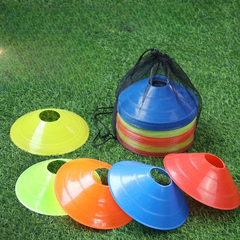 10PCS Soccer Training Cones Set with Stand Agility Disc Markers for Football, Multi-Sport Practice & Drills