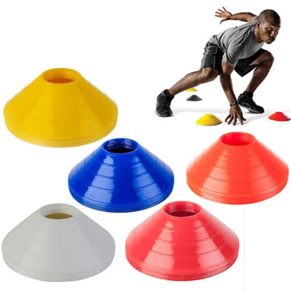 10PCS Soccer Training Cones Set with Stand Agility Disc Markers for Football, Multi-Sport Practice & Drills