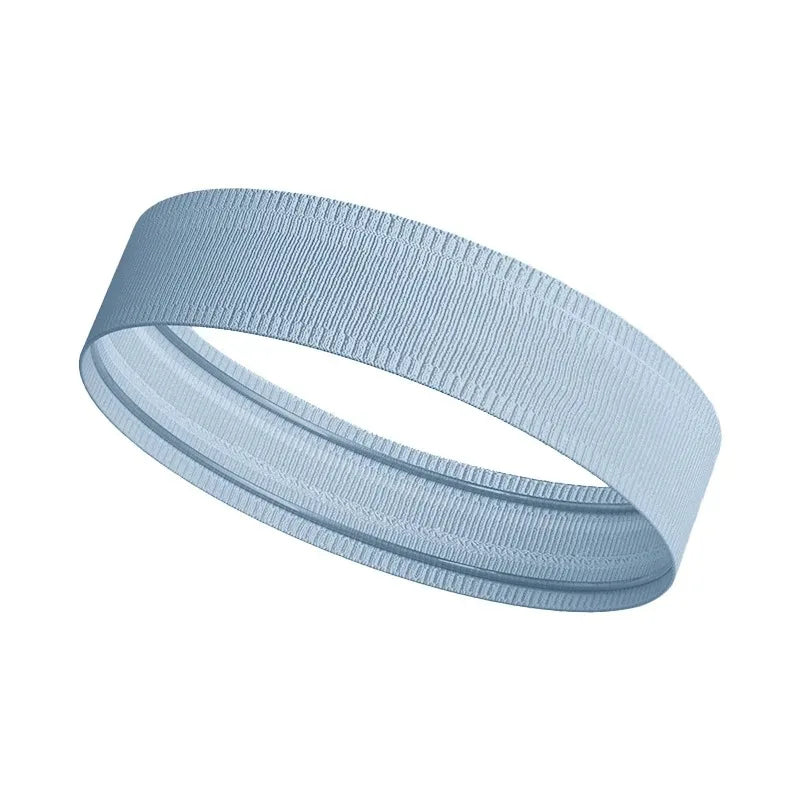 Unisex Sports Elastic Headband Sweat-Absorbing, Anti-Slip Hair Band for Fitness, Yoga, Tennis & Cycling