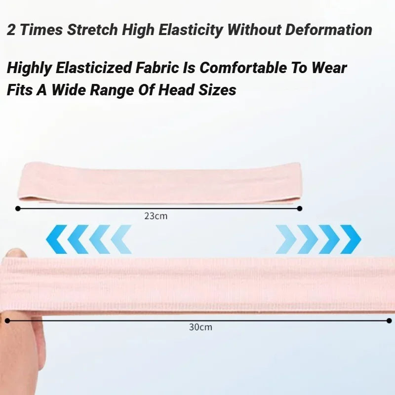 Unisex Sports Elastic Headband Sweat-Absorbing, Anti-Slip Hair Band for Fitness, Yoga, Tennis & Cycling