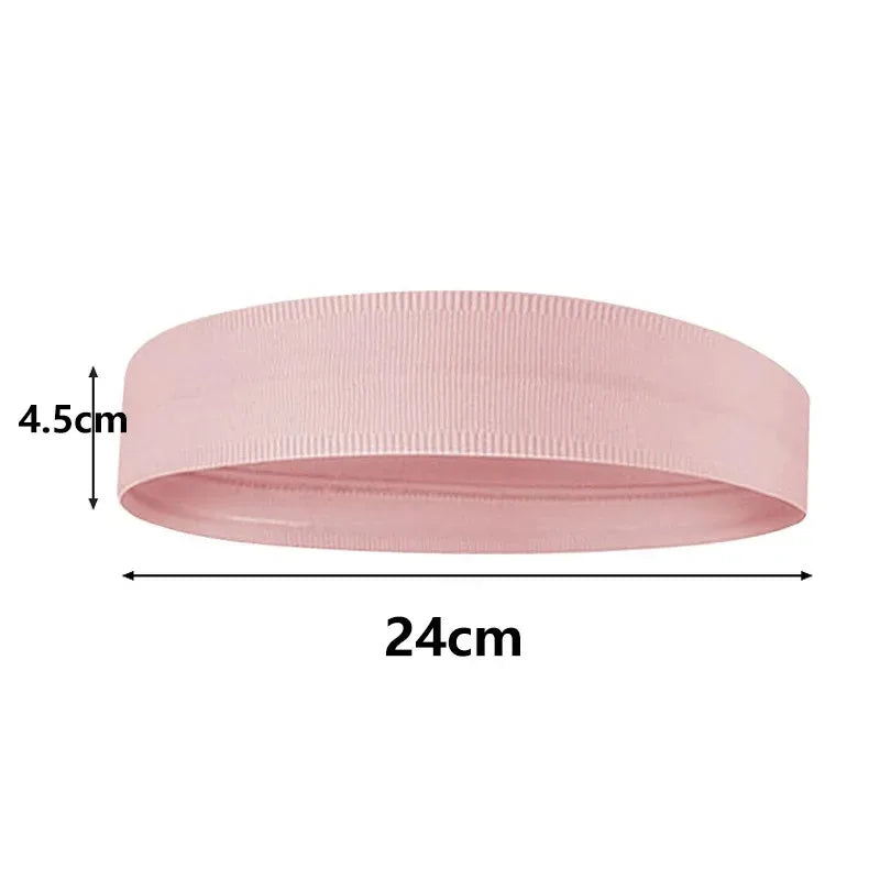 Unisex Sports Elastic Headband Sweat-Absorbing, Anti-Slip Hair Band for Fitness, Yoga, Tennis & Cycling