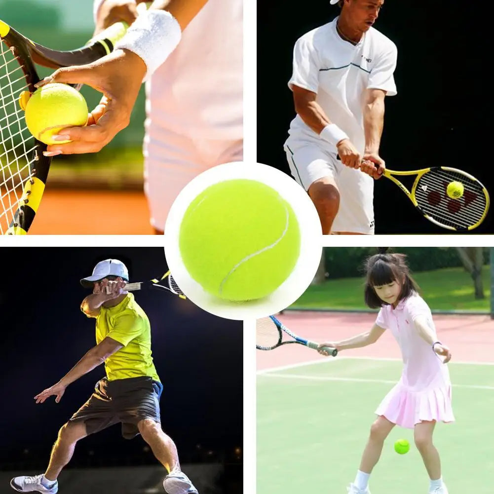 High Elasticity Tennis Ball Durable Rubber Training Ball for Competition, Practice & Outdoor Play
