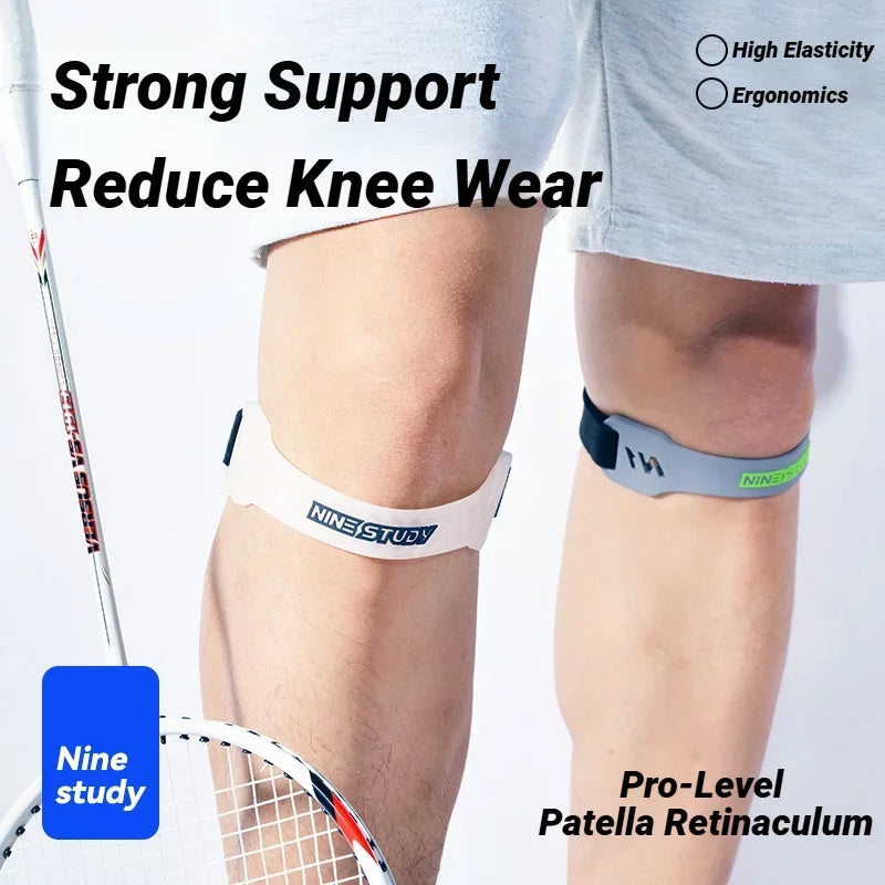 Adjustable Silicone Patella Knee Strap Shock Absorbing Compression Brace for Tendon Support & Pain Relief