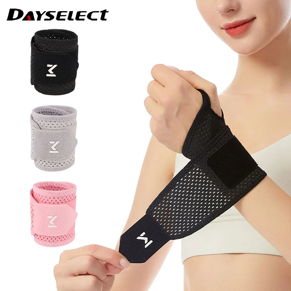 1Pc Breathable Pressurized Wrist Support Adjustable Sports Brace for Joint Pain, Sprain Prevention & Tendon Protection (Unisex)