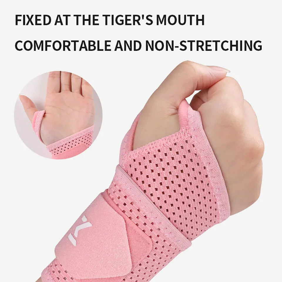 1Pc Breathable Pressurized Wrist Support Adjustable Sports Brace for Joint Pain, Sprain Prevention & Tendon Protection (Unisex)