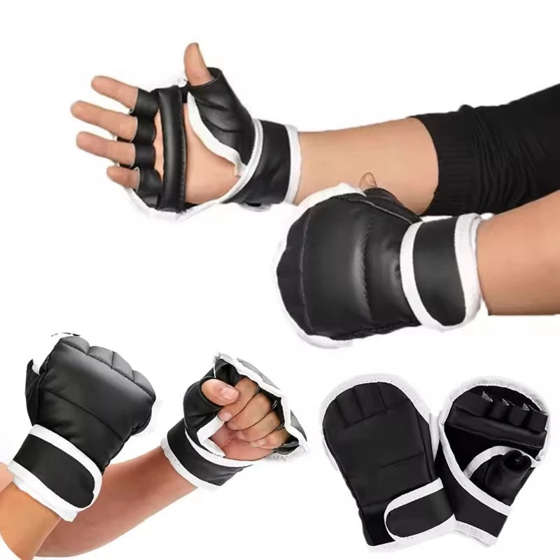 Adult PU Boxing Gloves Men’s & Women’s MMA, Muay Thai, Karate, Sanda Training Protective Gear
