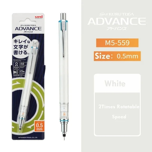 UNI Kuru Toga 0.5mm Mechanical Pencil Auto-Rotating Japanese Drawing Pencil (M5-559)
