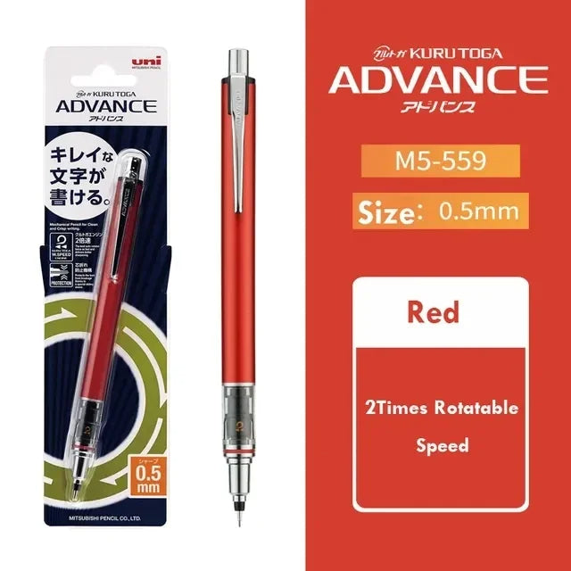 UNI Kuru Toga 0.5mm Mechanical Pencil Auto-Rotating Japanese Drawing Pencil (M5-559)