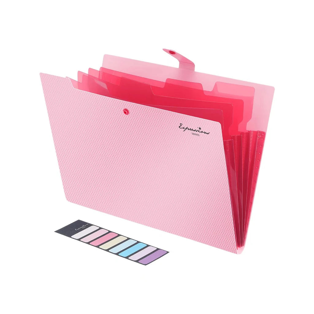 A4 Expanding File Folder 5 Pocket Document Organizer for School & Office Supplies