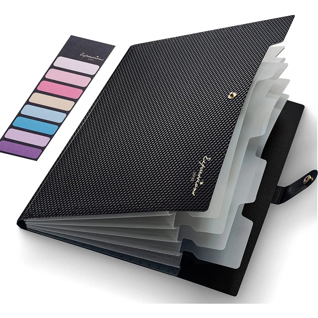 A4 Expanding File Folder 5 Pocket Document Organizer for School & Office Supplies