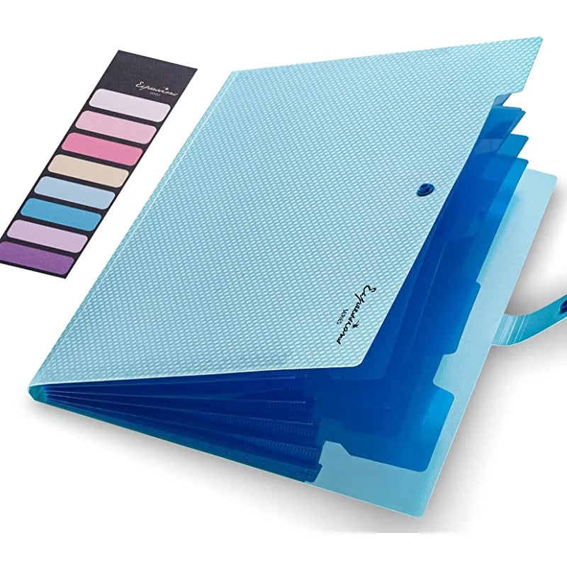 A4 Expanding File Folder 5 Pocket Document Organizer for School & Office Supplies