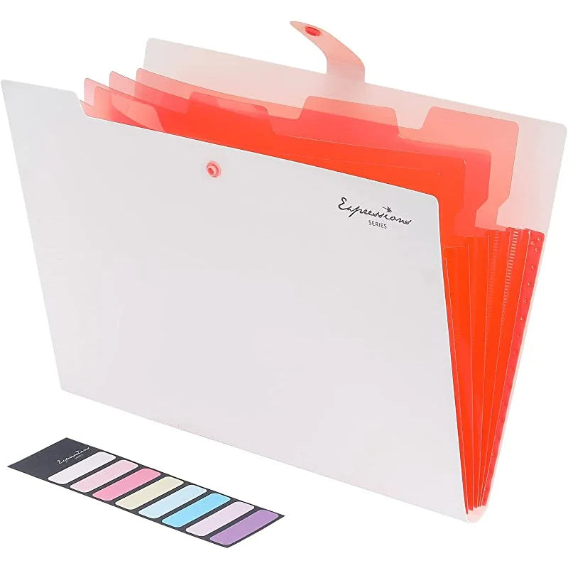 A4 Expanding File Folder 5 Pocket Document Organizer for School & Office Supplies