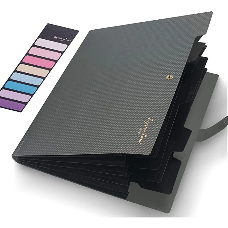 A4 Expanding File Folder 5 Pocket Document Organizer for School & Office Supplies