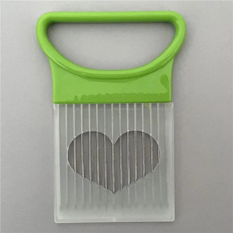 Stainless Steel Onion Holder & Slicer Guide Vegetable Cutting Aid Fork for Tomatoes, Onions & More