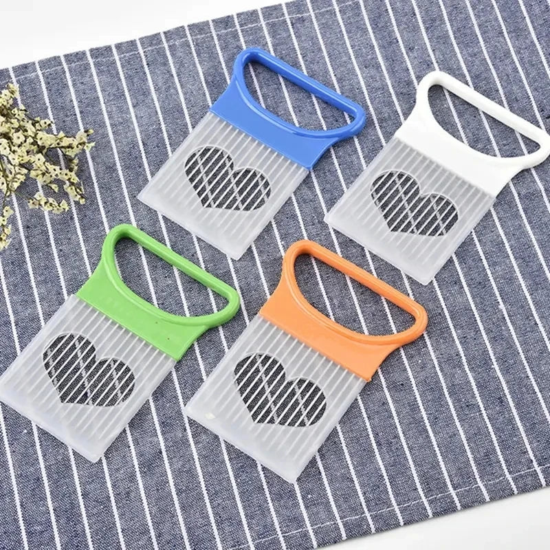 Stainless Steel Onion Holder & Slicer Guide Vegetable Cutting Aid Fork for Tomatoes, Onions & More