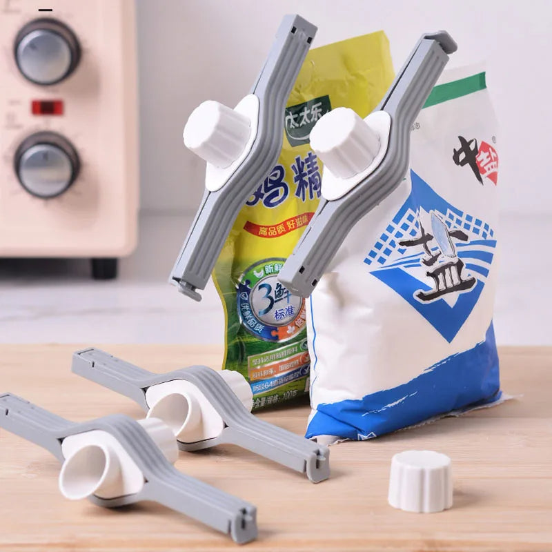 Screw Cap Sealing Clip Resealable Bag Clip for Seasoning, Milk Powder, Snacks & Food Storage Kitchen Gadget