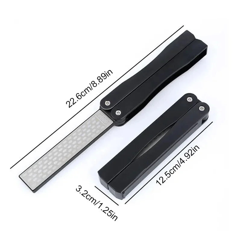 Portable Double-Sided Diamond Grindstone Professional Pocket Folding Knife Sharpener