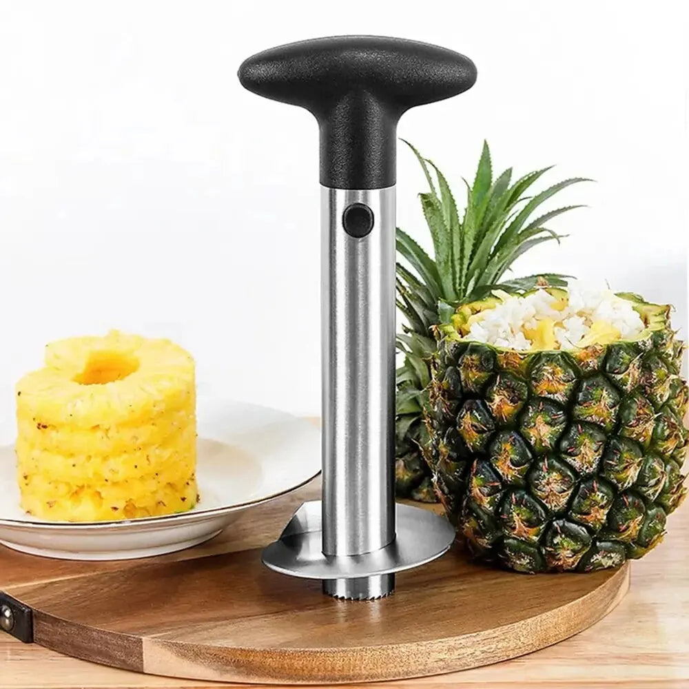 1PCS Stainless Steel Pineapple Peeler, Corer & Slicer Easy Fruit Cutter Kitchen Gadget