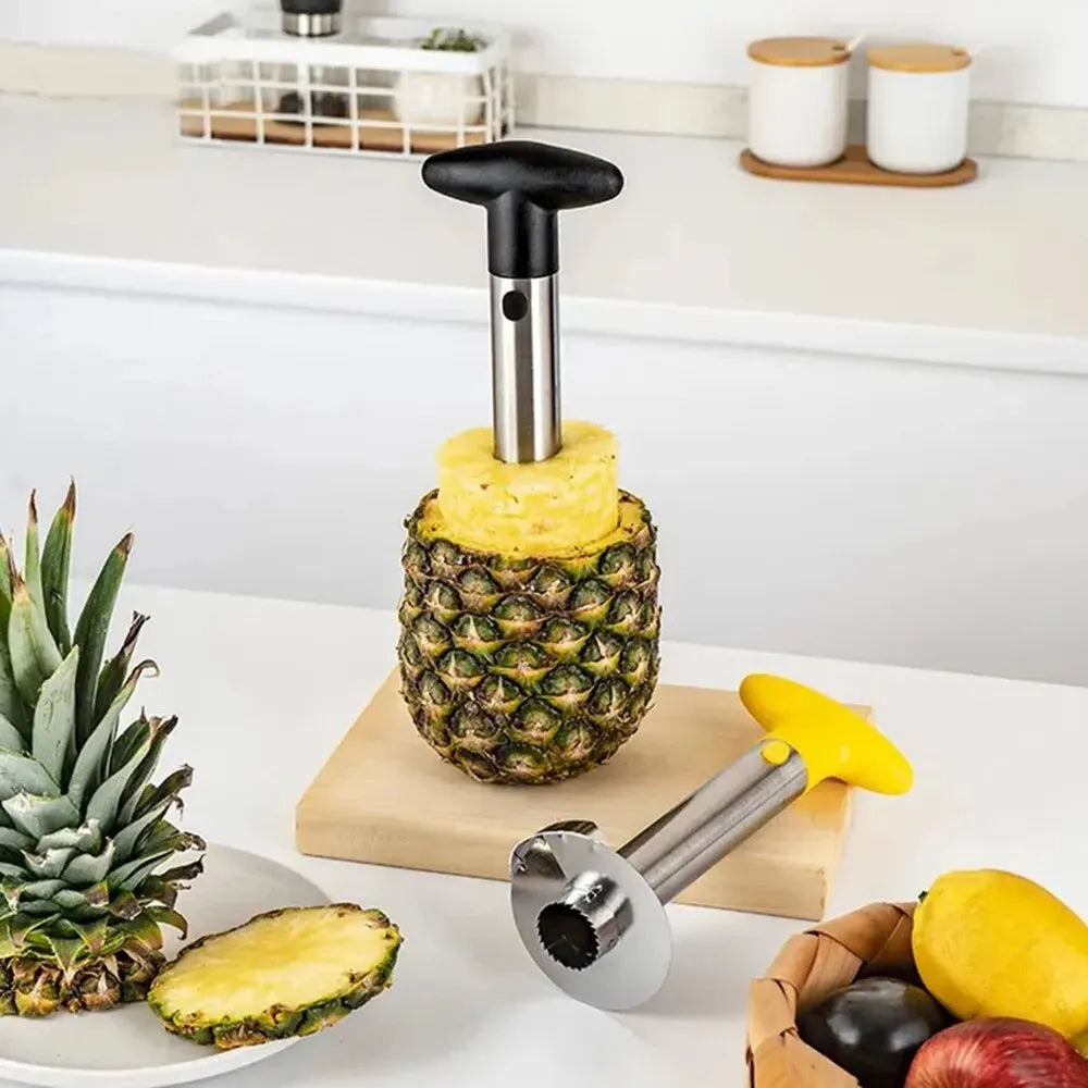 1PCS Stainless Steel Pineapple Peeler, Corer & Slicer Easy Fruit Cutter Kitchen Gadget
