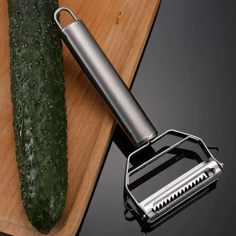 Multi-Functional Stainless Steel Fruit & Vegetable Peeler Single-Head Two-in-One Kitchen Knife