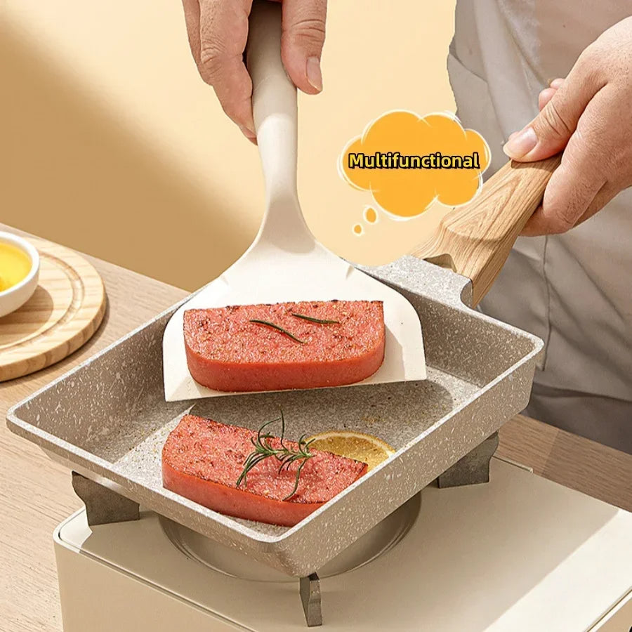 1PC Silicone Heat-Resistant Spatula Non-Stick Food Grade Cooking Scoop for Pancakes, Fish, Steak & Baking