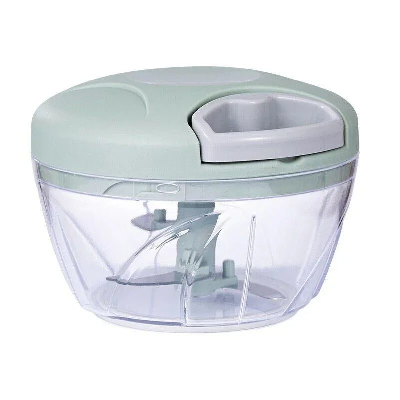 500/900ML Manual Meat Mincer & Garlic Chopper – Hand-Powered Vegetable Cutter & Onion Crusher for Kitchen Use