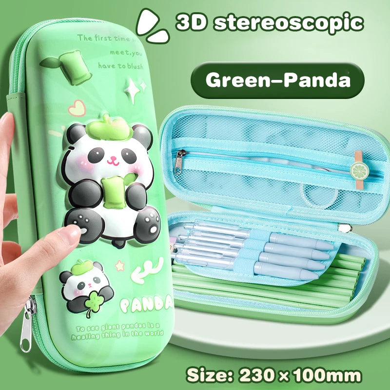 3D Capybara Pencil Case Drop Resistant, Waterproof, Large Capacity Multifunctional Pen Pouch for Students