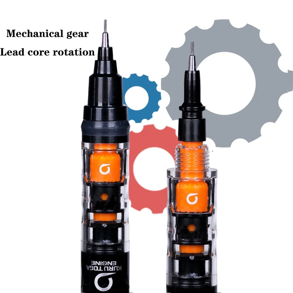 UNI Kuru Toga M5-452 Mechanical Pencil 0.5mm Low Center of Gravity, Automatic Rotation Drawing & School Supplies