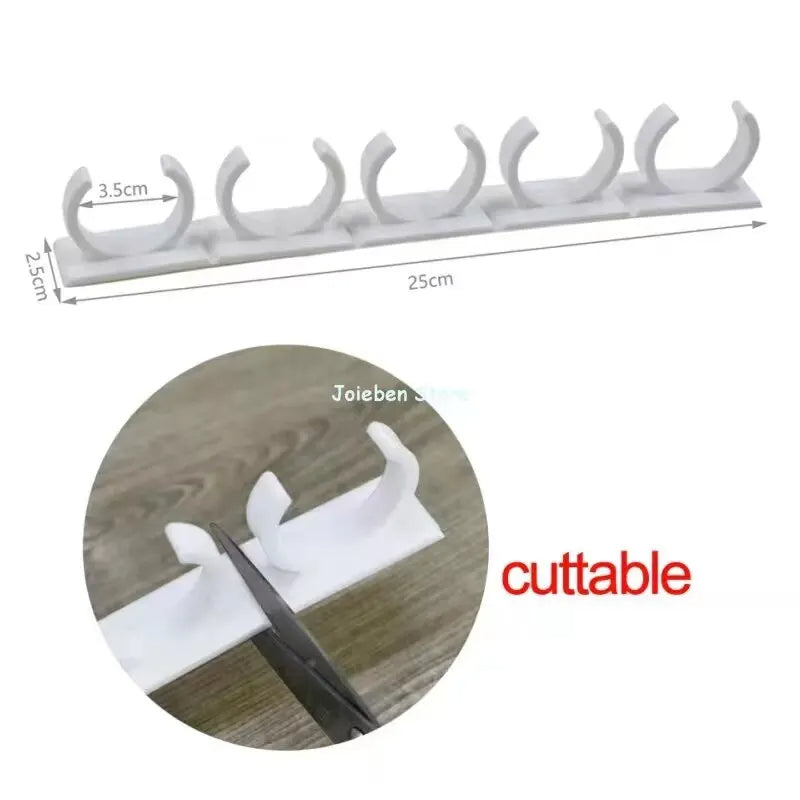 2PCS Wall-Mounted Kitchen Spice Jar Rack Adhesive Grey Plastic Seasoning Bottle Holder