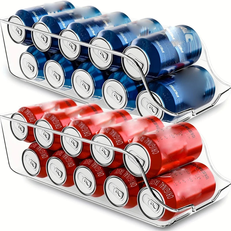 1-Piece Kitchen Can Storage Organizer Soda & Storage Can Dispenser Refrigerator & Freezer Can Holder Kitchen Accessories