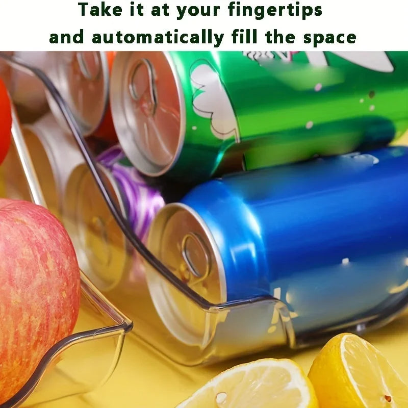 1-Piece Kitchen Can Storage Organizer Soda & Storage Can Dispenser Refrigerator & Freezer Can Holder Kitchen Accessories