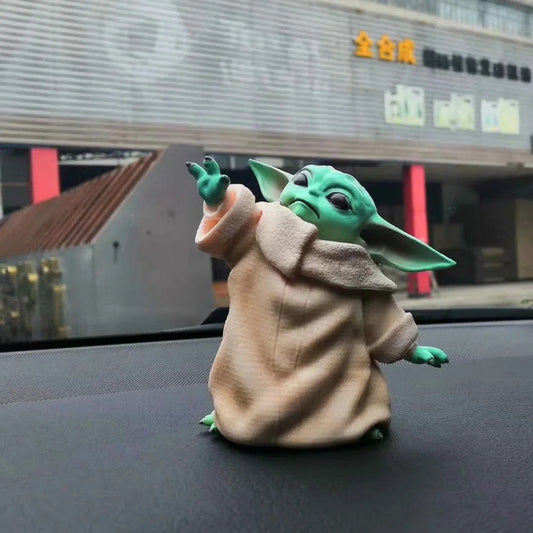 Star Wars Mandalorian Baby Yoda Figure  8cm Collectible Mini Statue Toy for Fans & Decor